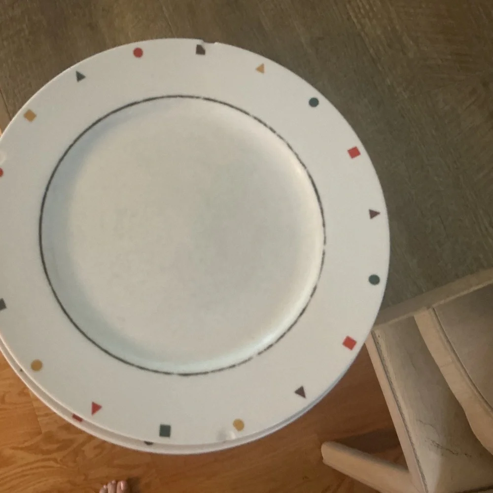 Elements dinner plates by Sasaki. 5
